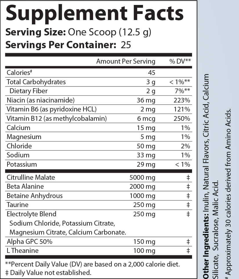 PUMP NON-STIM PRE-WORKOUT