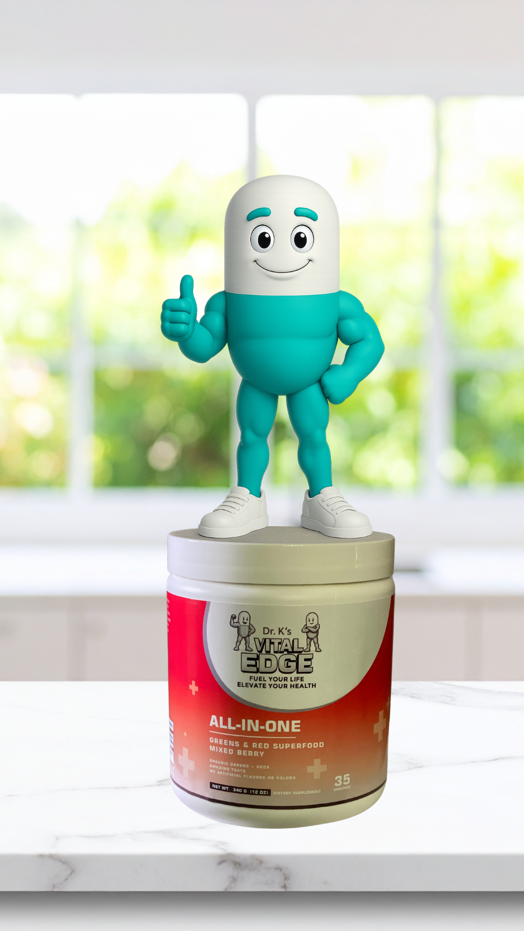 All-In/One Greens & Red SuperFood + Immune 270g Mixed Berry