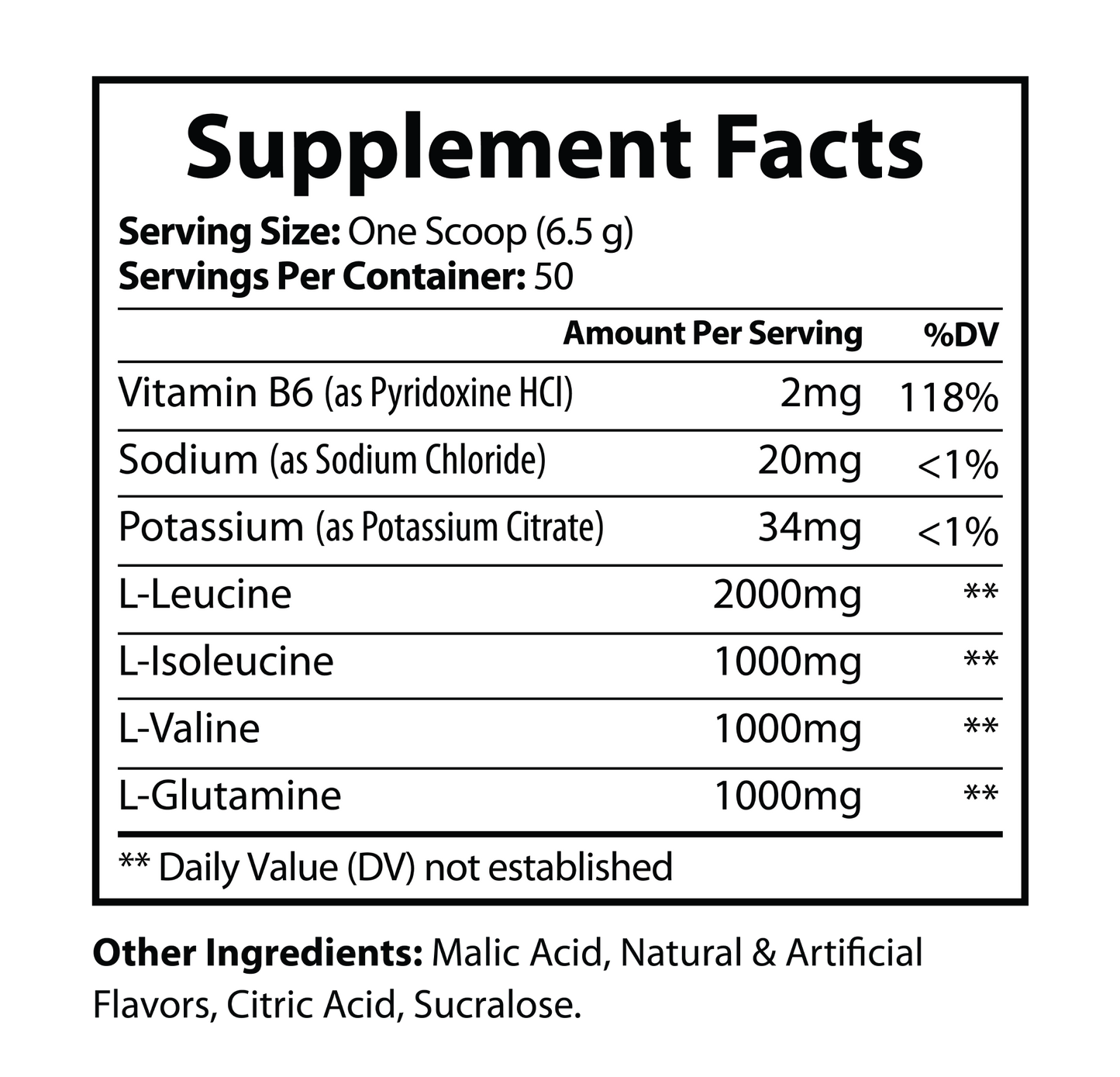 BCAA Lemon Lime 325g – 50 servings