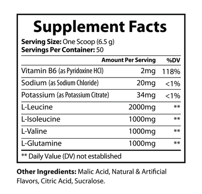 BCAA Lemon Lime 325g – 50 servings