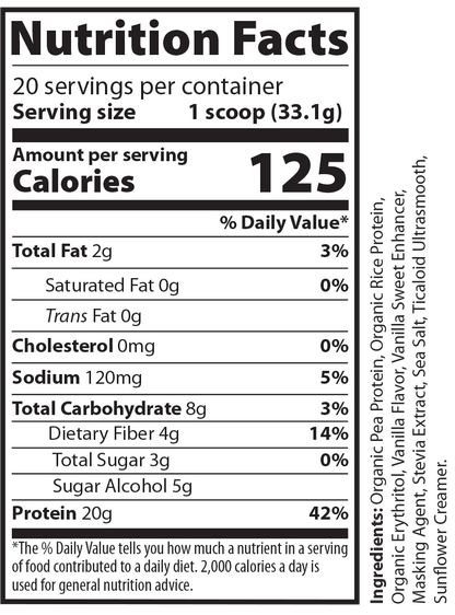 1.5 Lbs Pure Vegan Protein-Vanilla